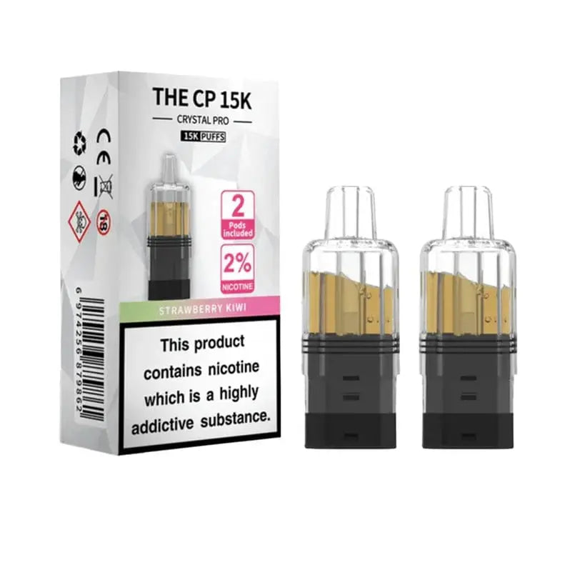 Crystal Pro CP 15K Replacement Refill Pods | 2% Nicotine, Mesh Coil & 25 Flavours Vape At Door