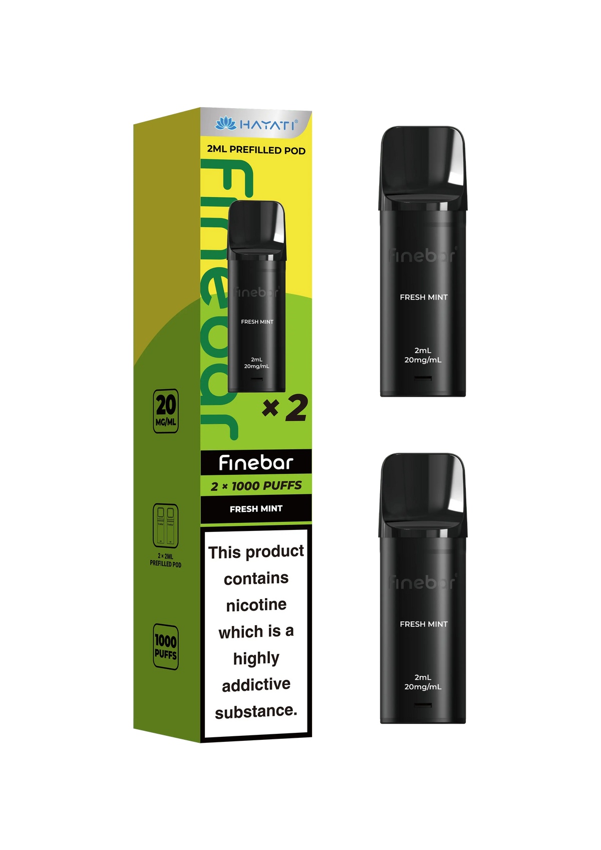 Hayati Finebar Prefilled Pods | Refill Pods for Finebar Hayati