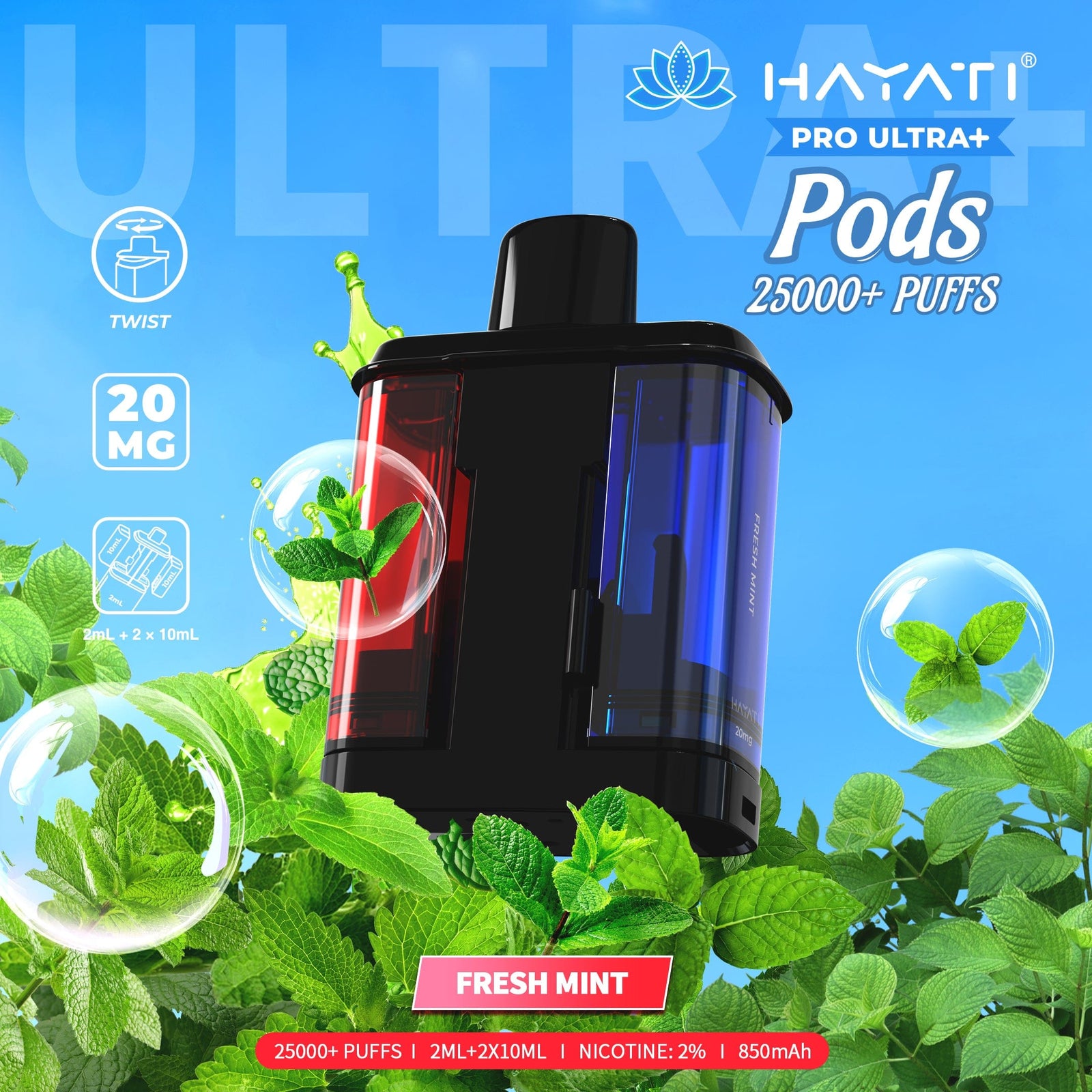 Hayati Pro Ultra Plus 25000 Replacement Prefilled Pods