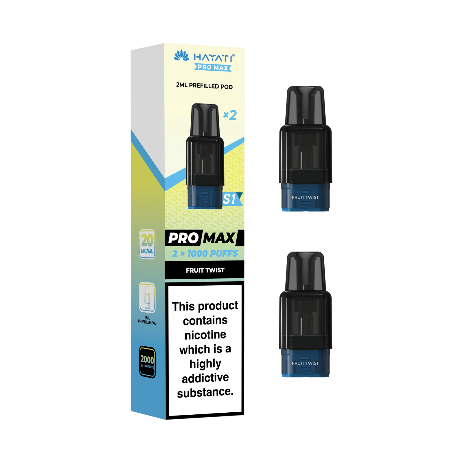 Hayati Pro Max S1 Replacement Refill Pods Vape At Door