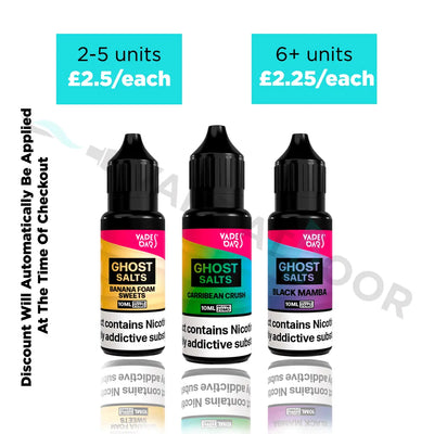 VB ghost salts e liquid | 2 for 5 | 6 for 13.5 VB ghost salts e liquid | 2 for 5 | 6 for 13.5