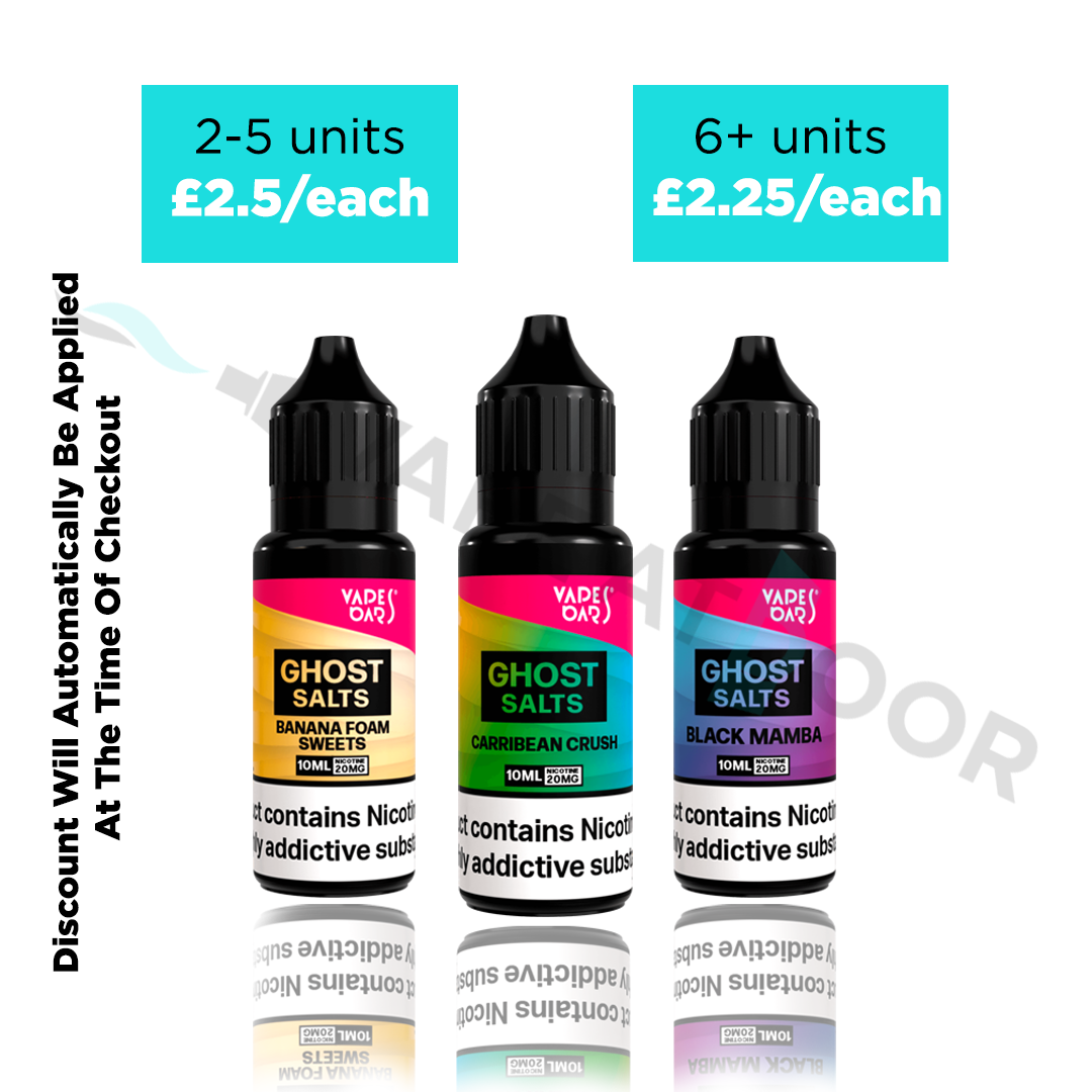 Ghost Salt E liquid Deal Image Vape at door UK