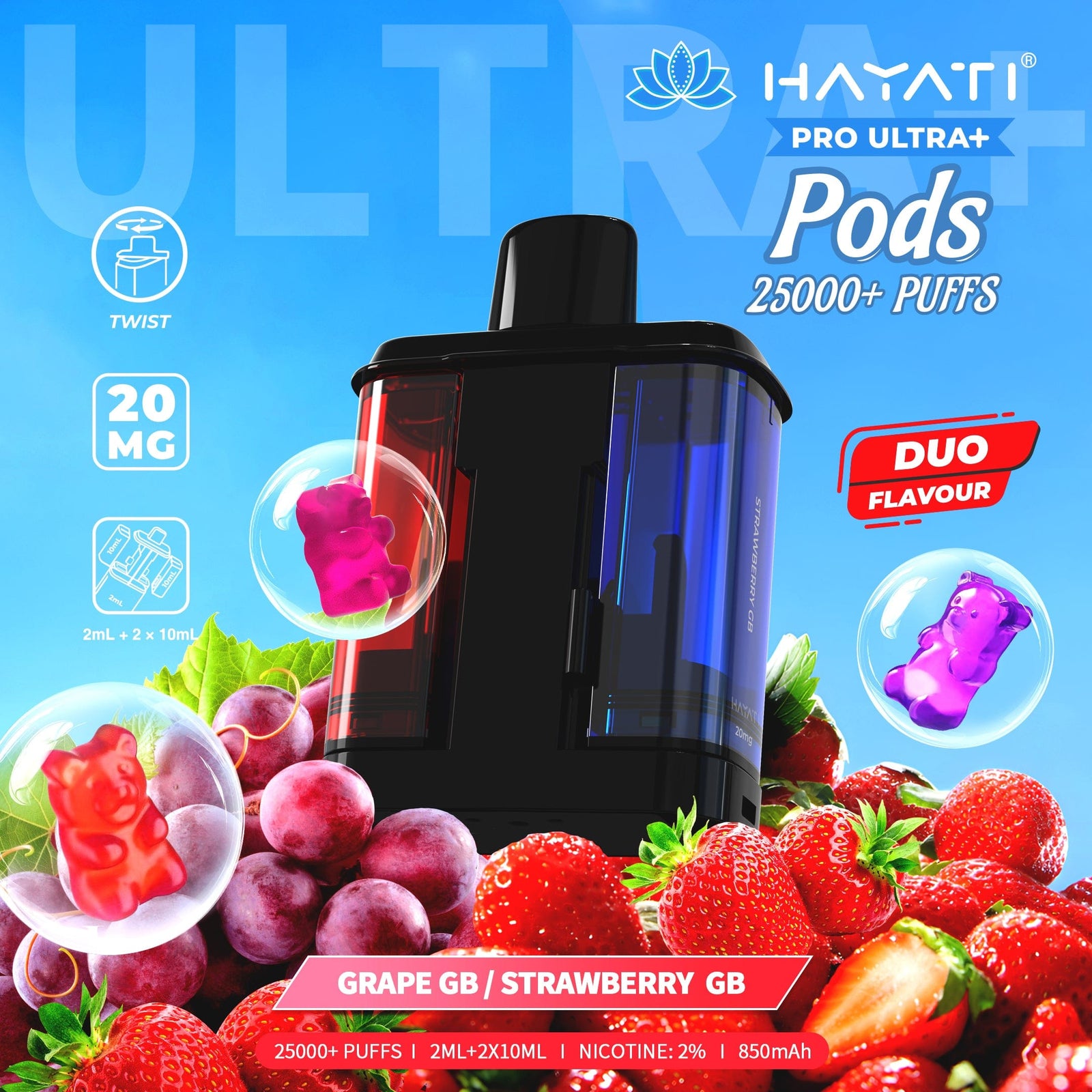 Hayati Pro Ultra Plus 25000 Replacement Prefilled Pods