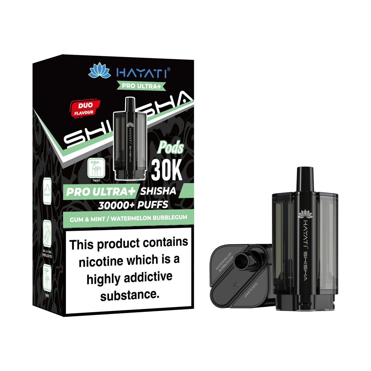 Hayati Pro Ultra Plus Shisha 30k Replacement Prefilled Pods