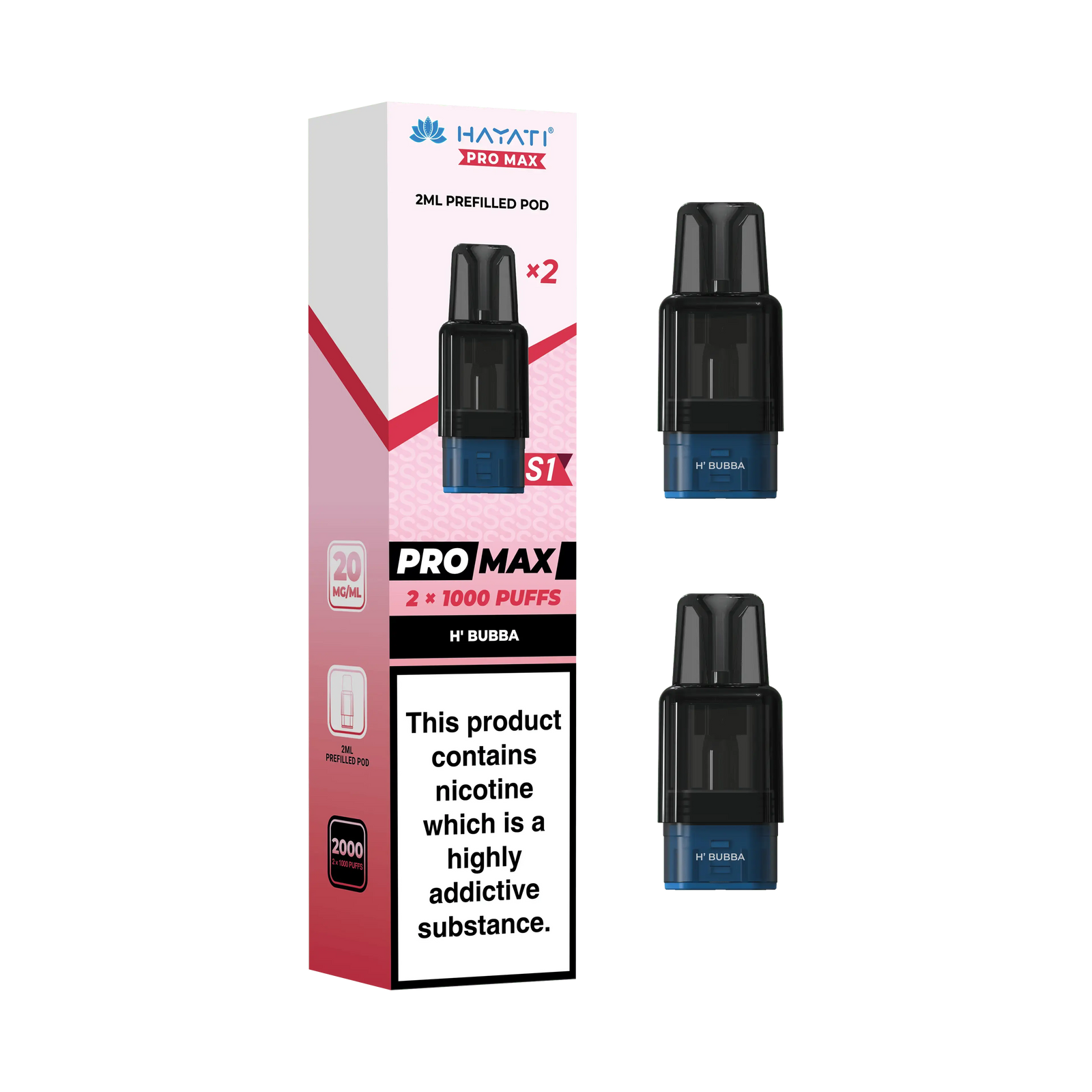 Hayati Pro Max S1 Replacement Refill Pods Vape At Door