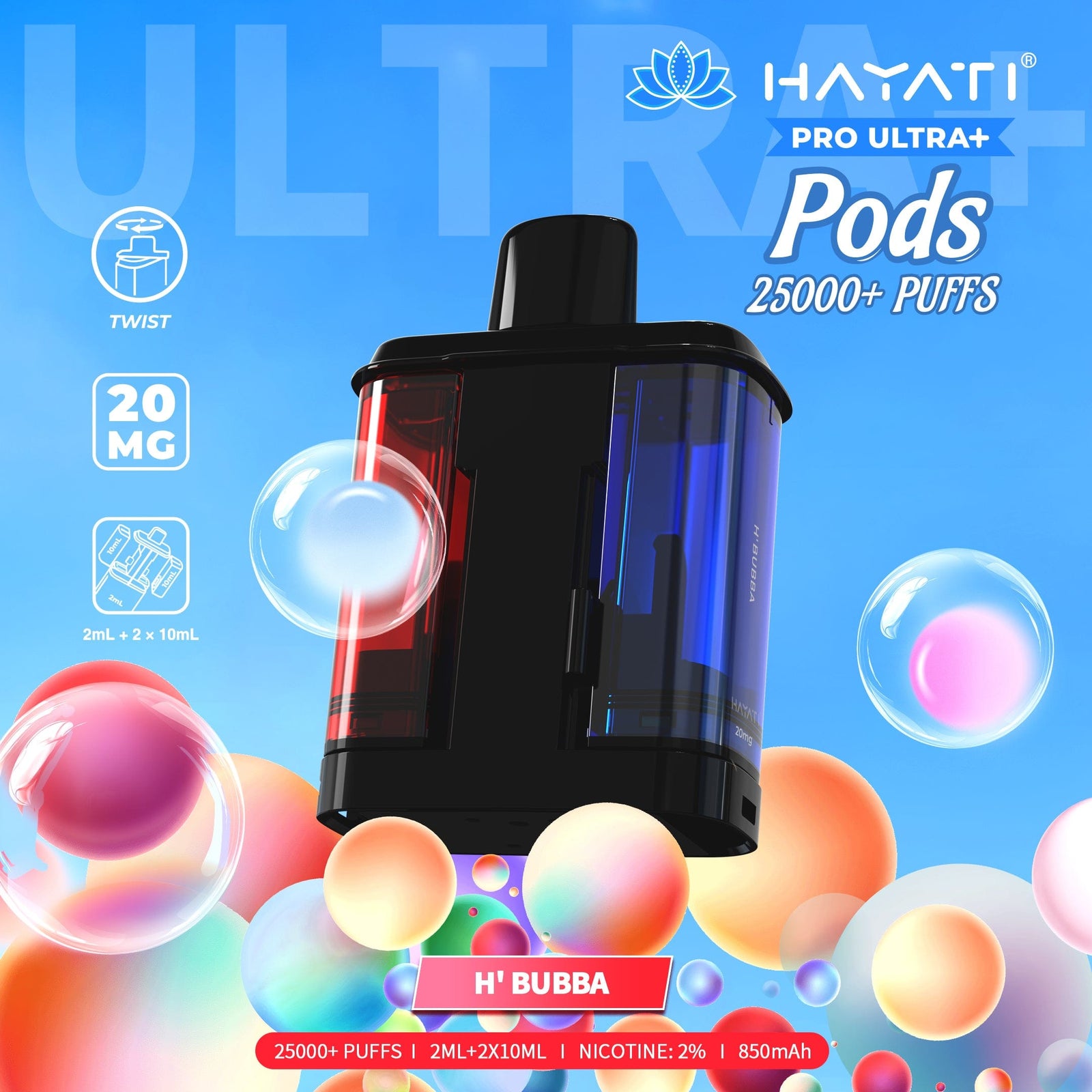 Hayati Pro Ultra Plus 25000 Replacement Prefilled Pods