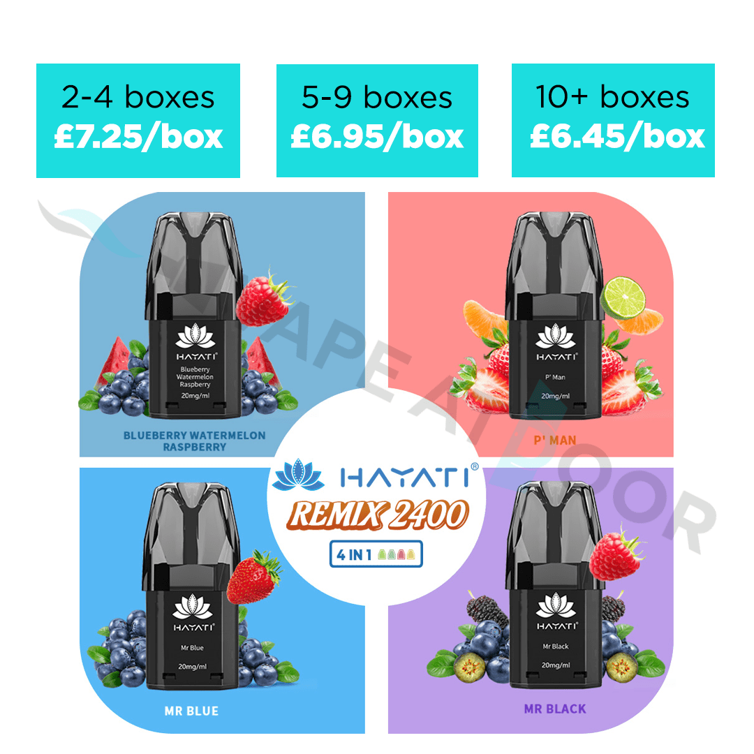 Hayati Ibiza Remix Replacement Pods Starting at £7.45 Only