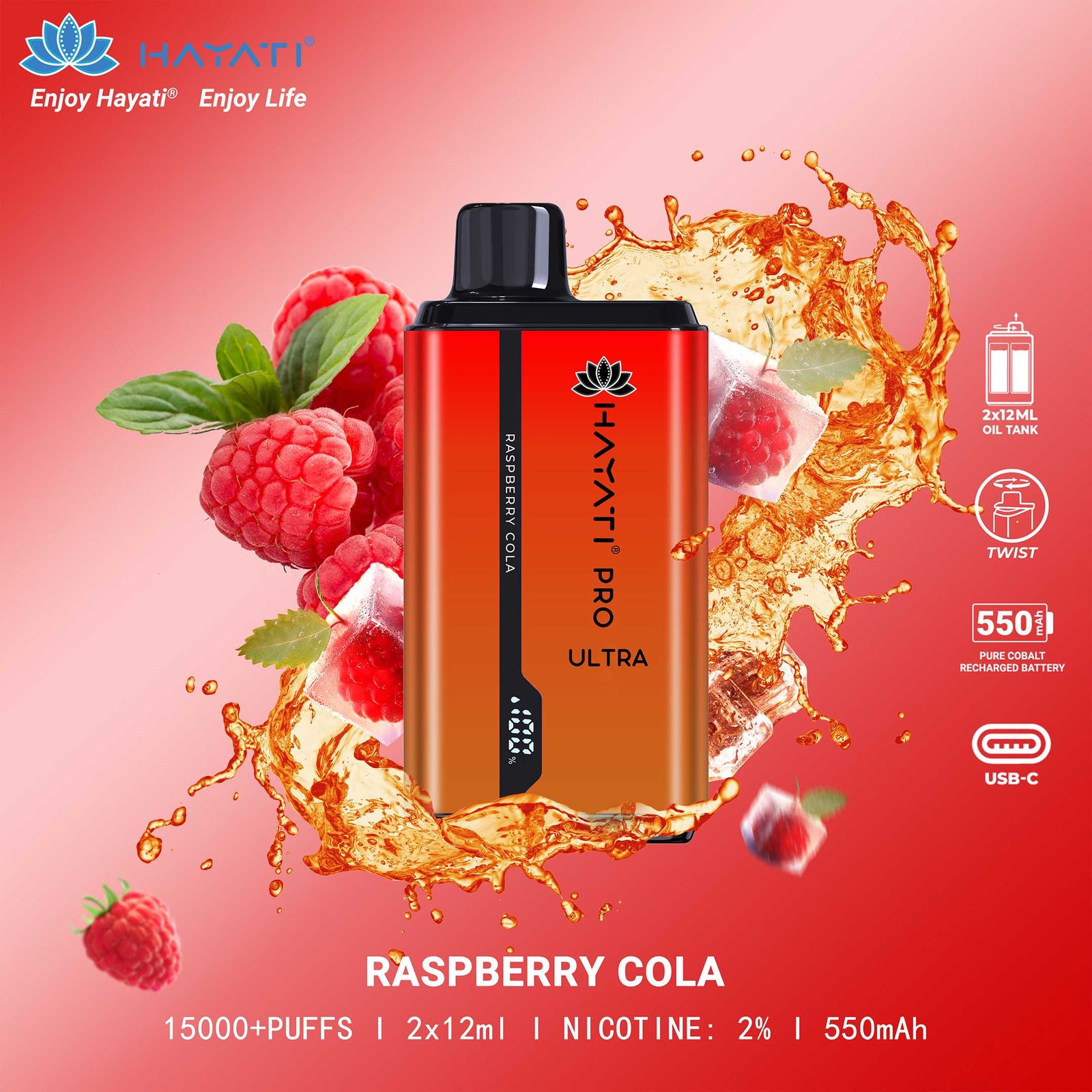 Hayati Pro Ultra Raspberry Cola Flavour