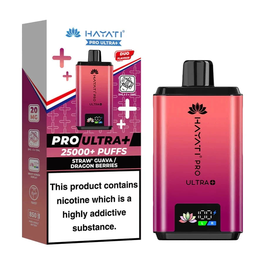 Hayati Pro Ultra 25000_Puffs Straw 
Guava Dragon Berries