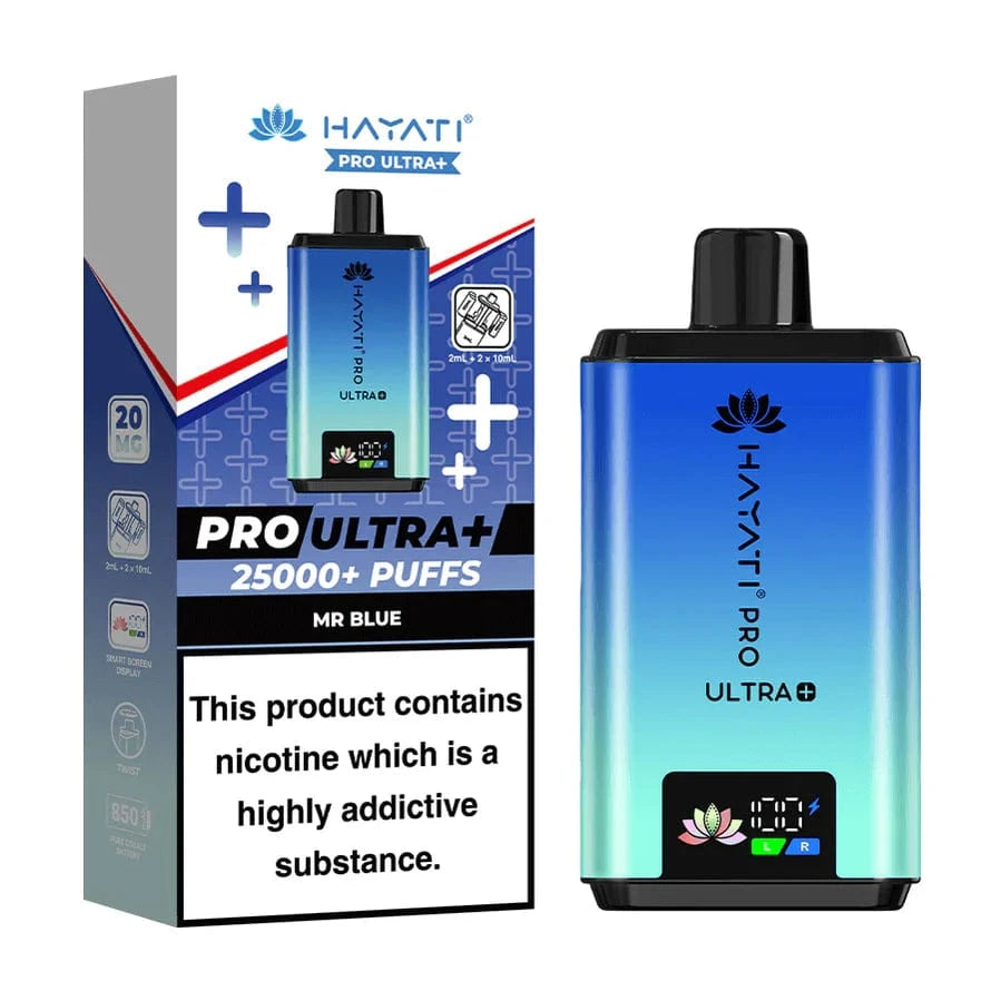 Hayati Pro Ultra Plus 25000 Puffs Mr Blue Flavour
