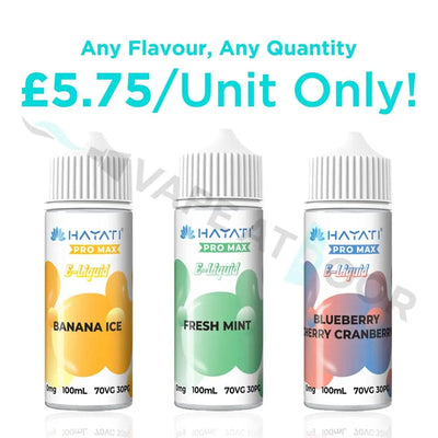 Hayati Pro Max E-liquid 100ml 0mg for 5.75 Only Hayati Pro Max E-liquid 100ml 0mg for 5.75 Only
