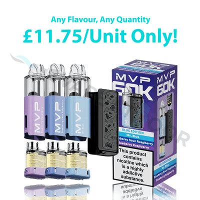 Innokin MVP 60K Puffs Prefilled Pod Kits device showing on the picture on the white background with pricing on it