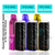 Three colorful JNR P4 Stellarc 100k vape devices with pricing and quantity discounts displayed on a white background.
