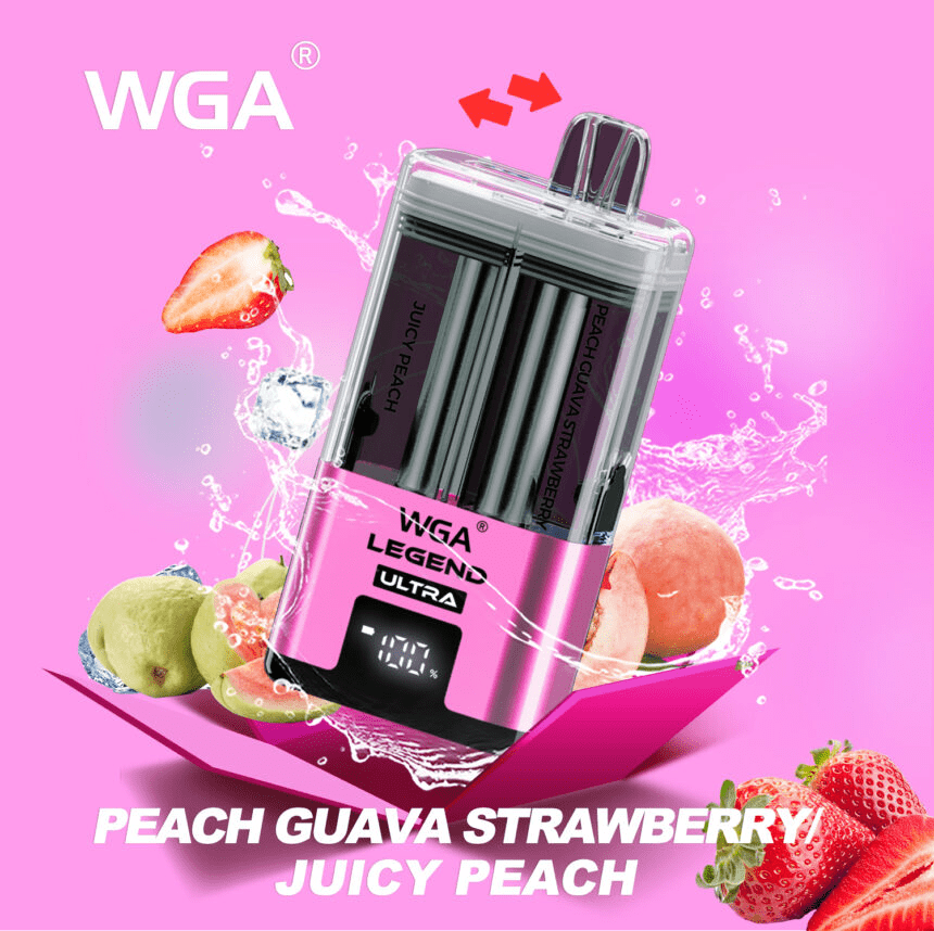 wga legend ultra 30000 puffs JUICYPEACH-PEACH-GUAVA-STRAWBERRY-JUICY-PEACH