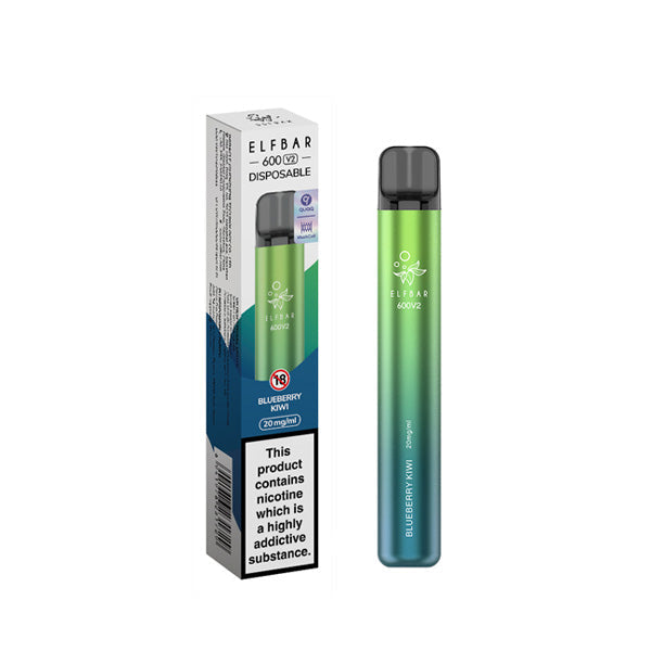 Elfbar 600 disposable vape Blueberry Kiwi Flavour