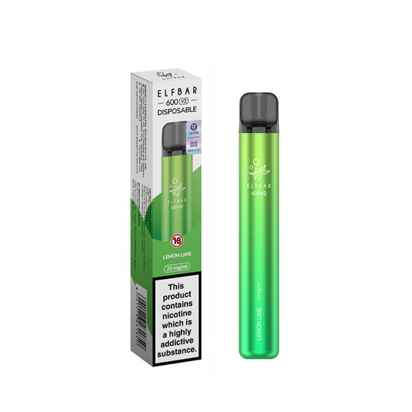 Elfbar 600 disposable vape Lemon Lime Flavour