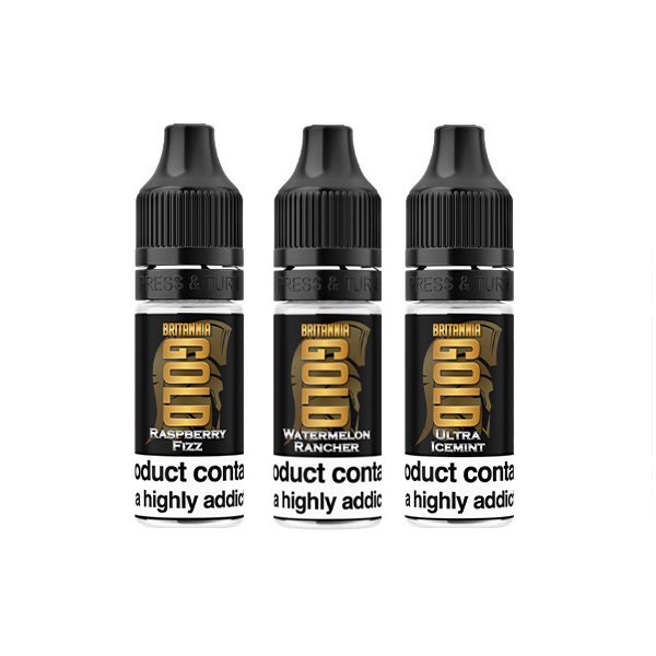 0mg Britannia Gold 10ml E-Liquids (40VG/60PG)