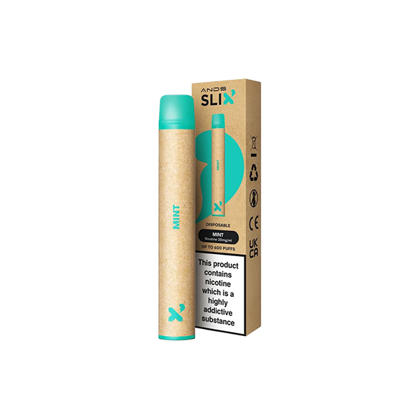 ANDS Slix Disposable Vape 600 Puffs Mint Flavour