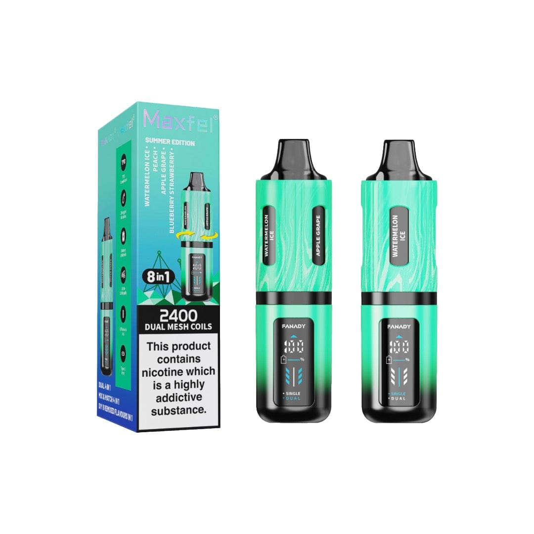 20mg Maxfel Legend Fanady 8 in 1 2400 Puffs Prefilled Pod Vape Kit