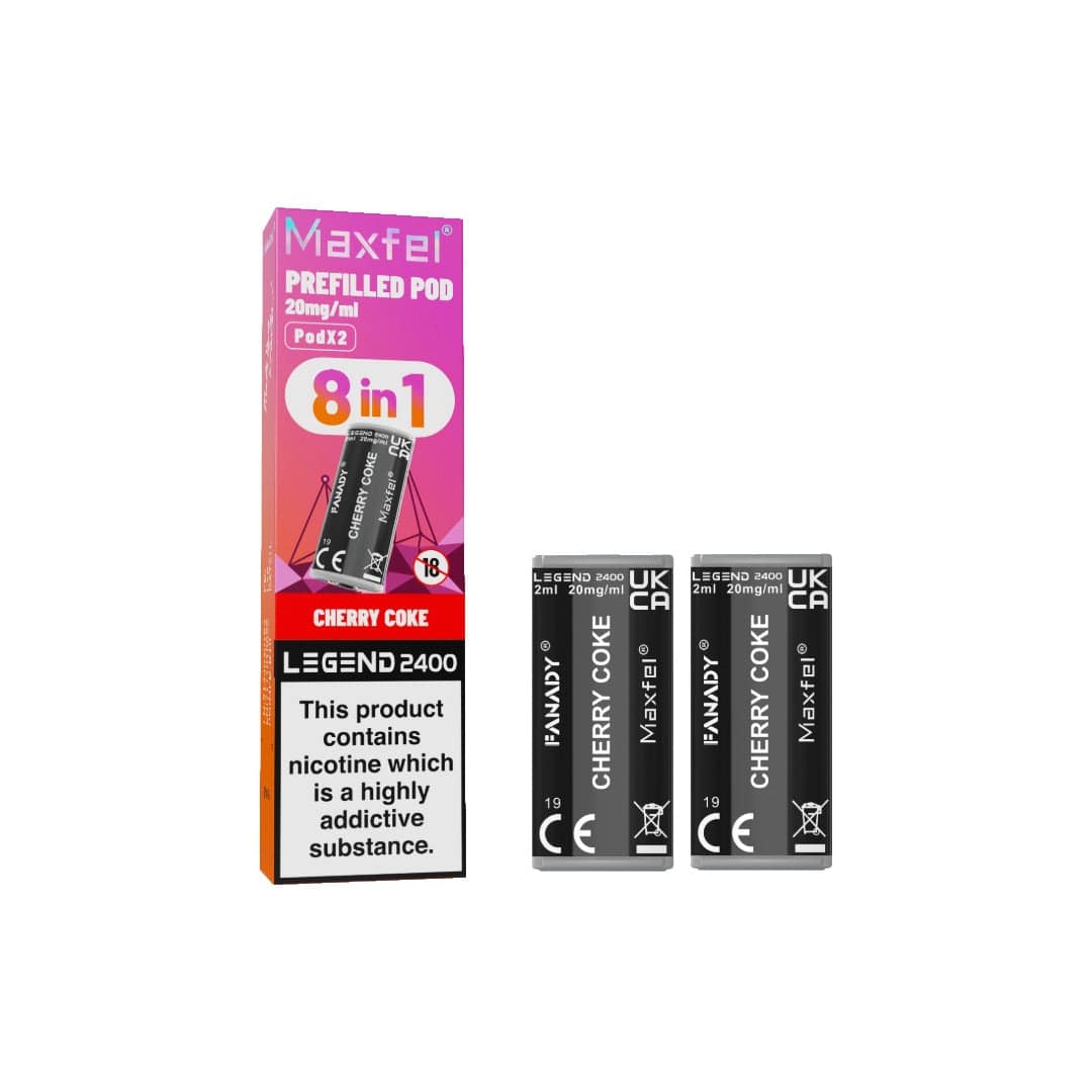 20mg Maxfel Legend Fanady Prefilled Pods 2400 Puffs
