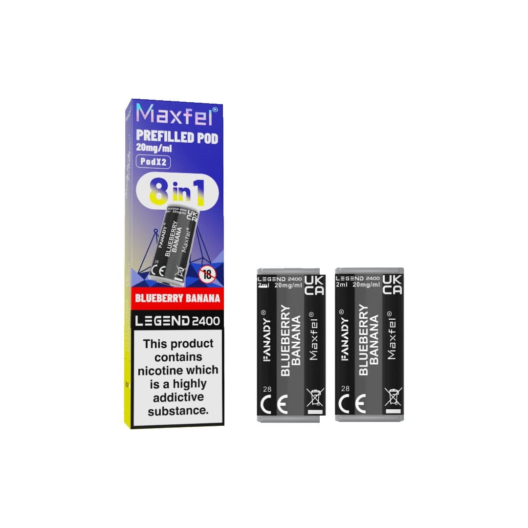 20mg Maxfel Legend Fanady Prefilled Pods 2400 Puffs