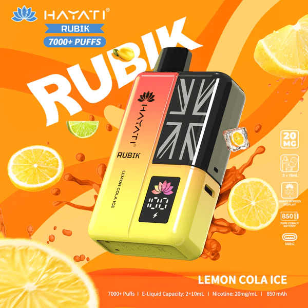 Hayati Rubik 7000 Puffs Lemon Ice Cola