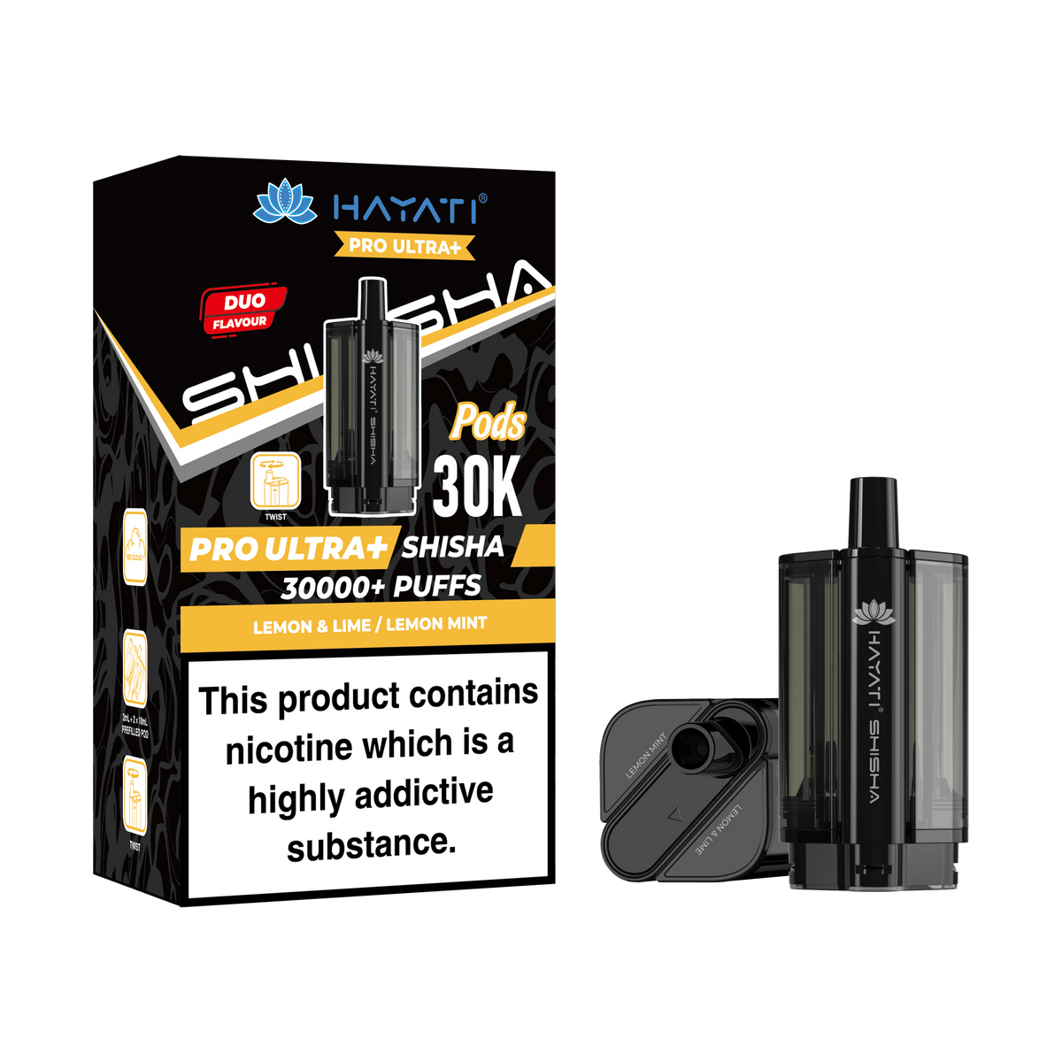 Hayati Pro Ultra Plus Shisha 30k Replacement Prefilled Pods