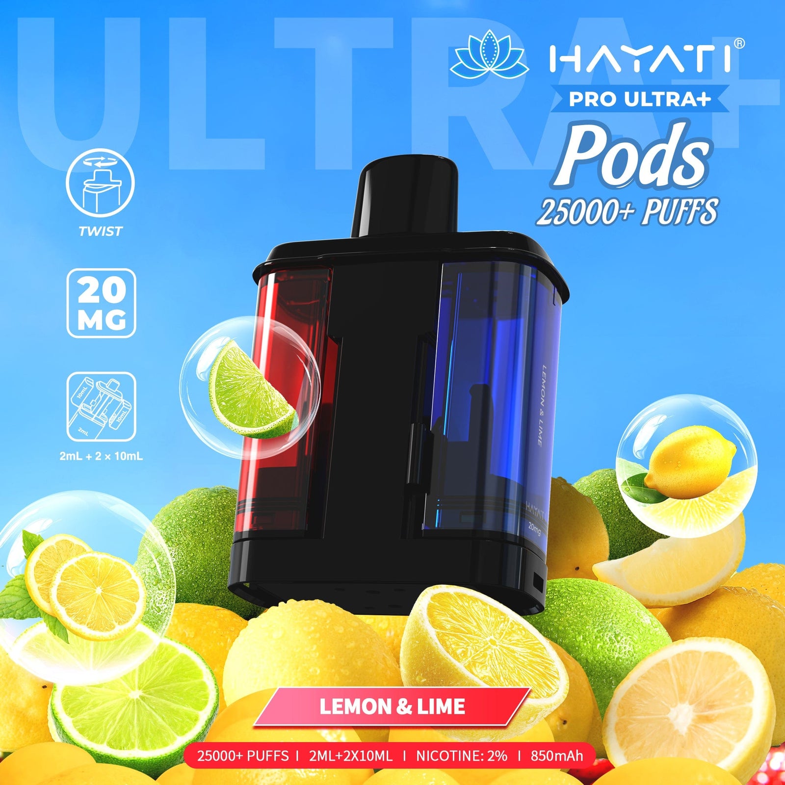 Hayati Pro Ultra Plus 25000 Replacement Prefilled Pods