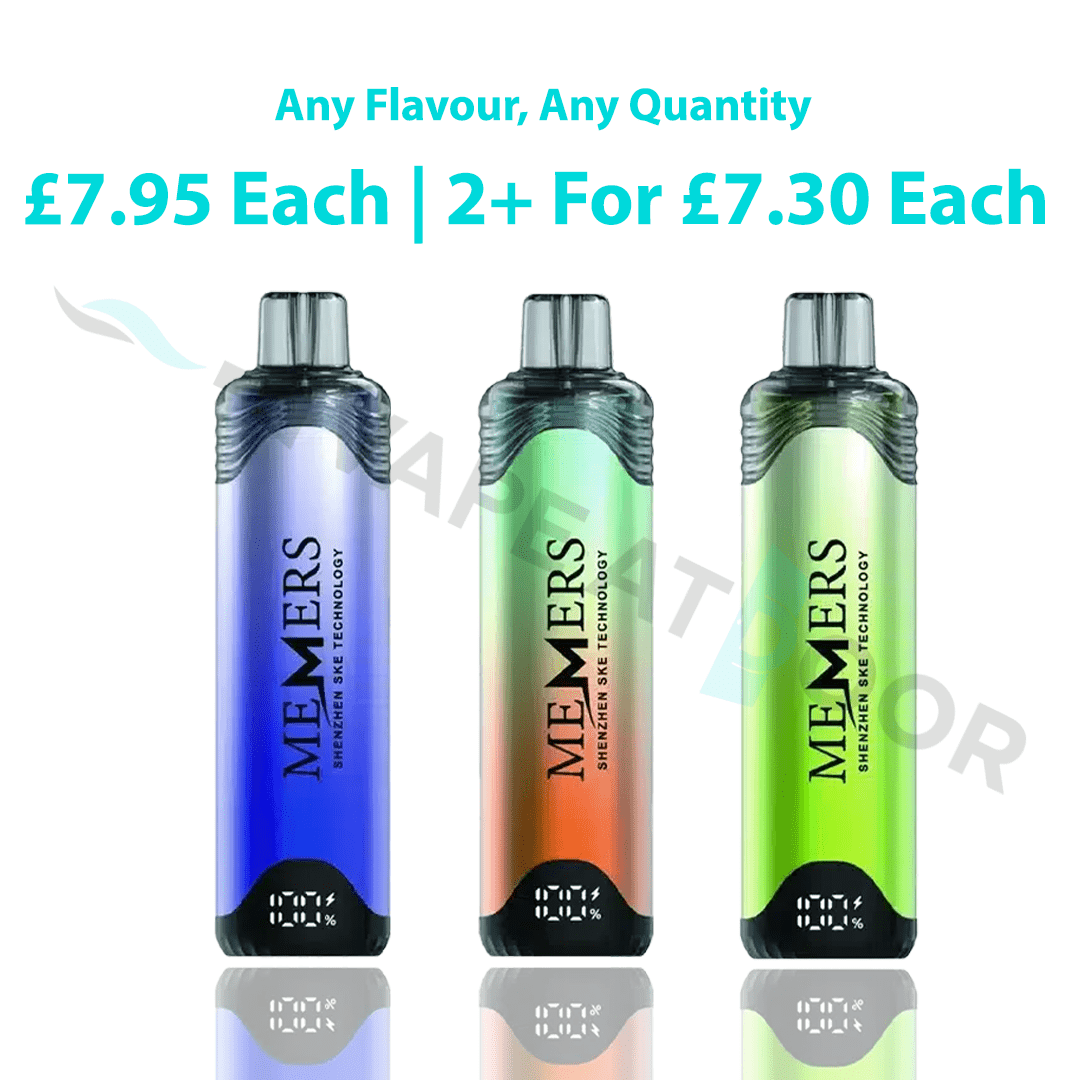 Three Memers Wukong V10000 Prefilled Pod Kit with pricing and promotional text on a white background