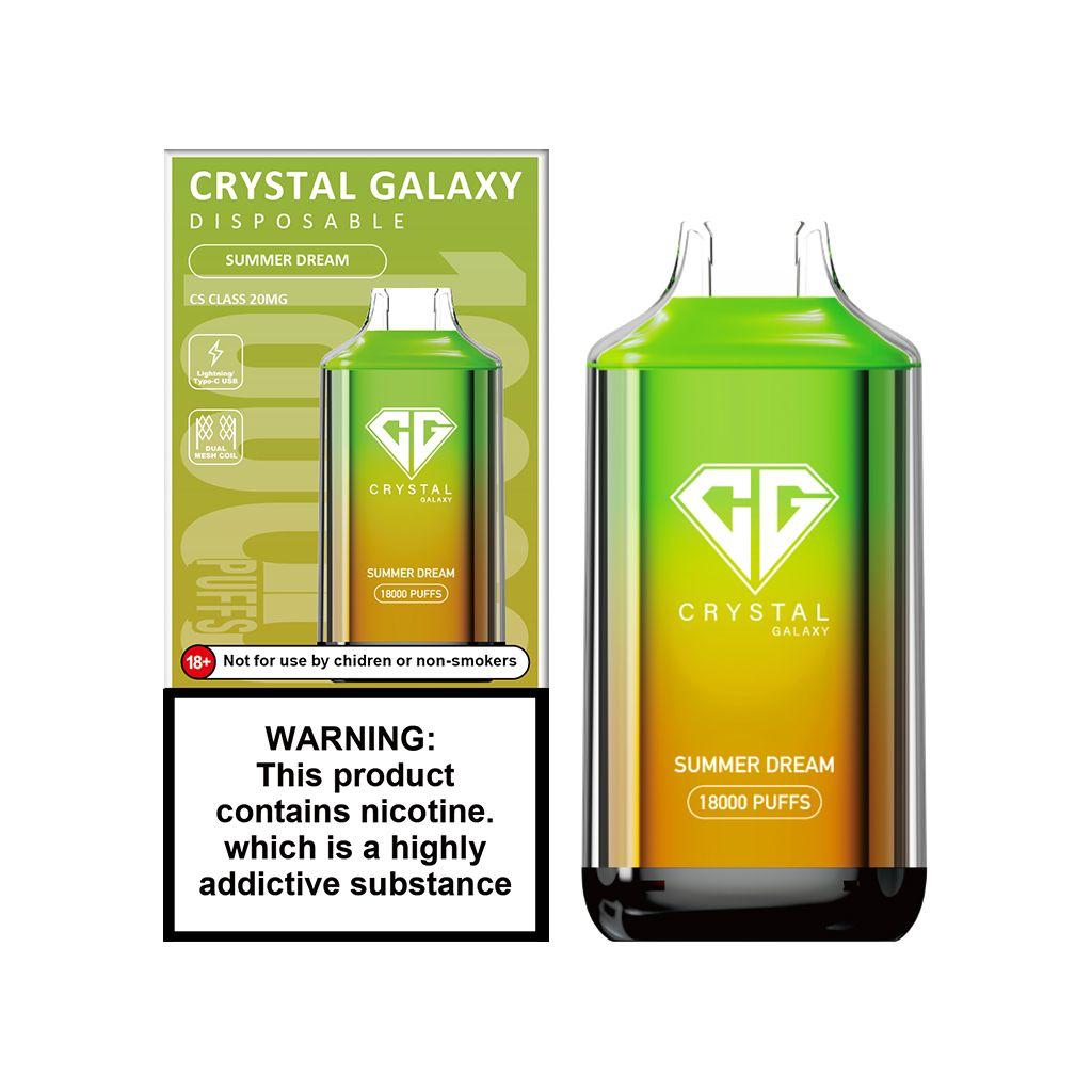 Crystal Galaxy 18000 Puffs Disposable Vape Summer Dream Flavour