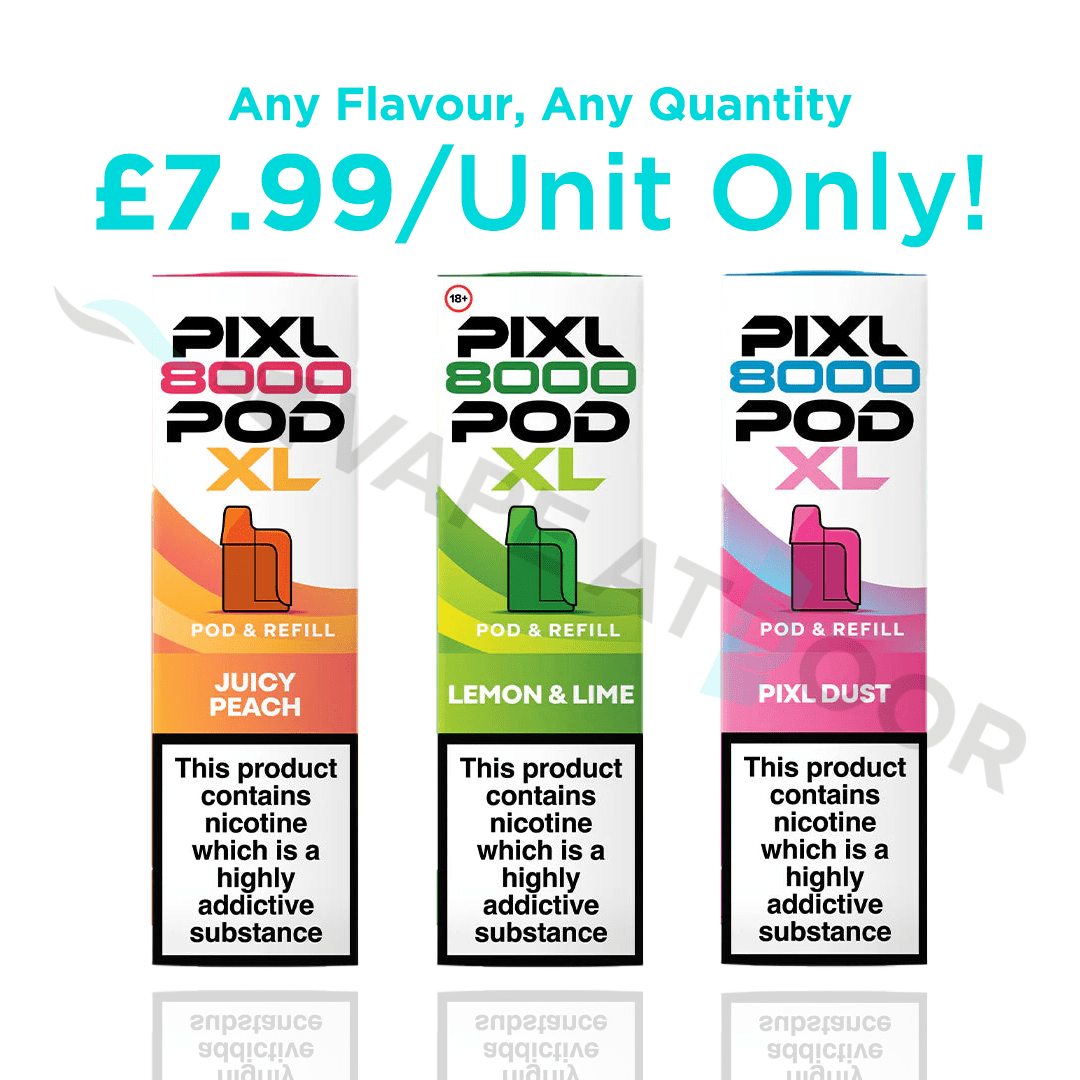 Pixl 8000 Prefilled Replacement Pods Now Available at Vape At Door UK at Best Price