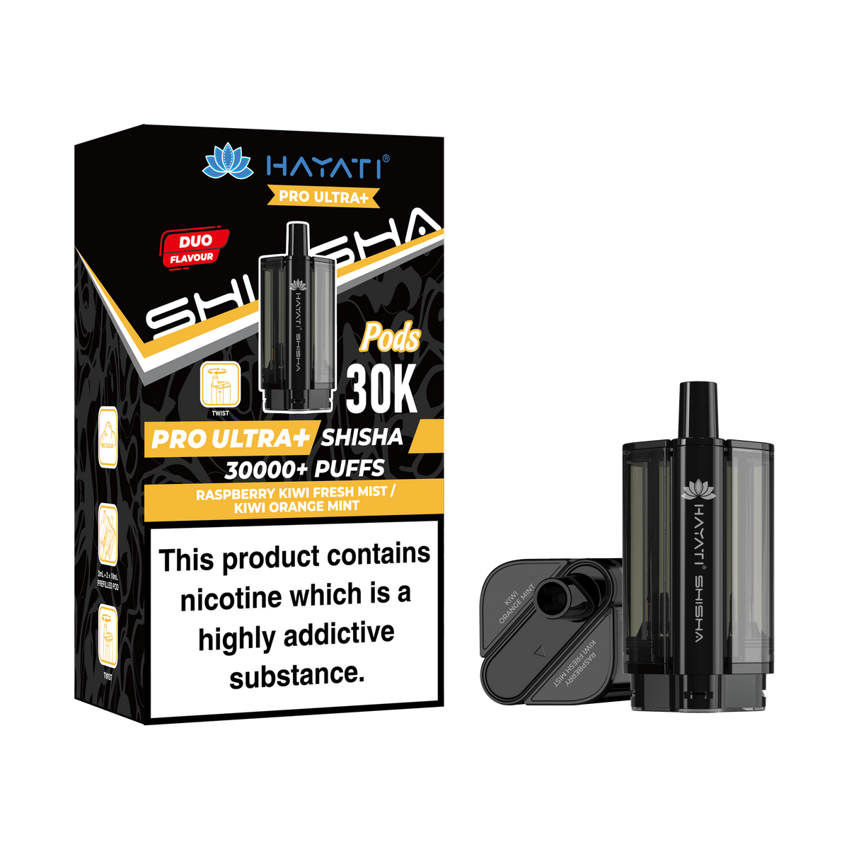 Hayati Pro Ultra Plus Shisha 30k Replacement Prefilled Pods