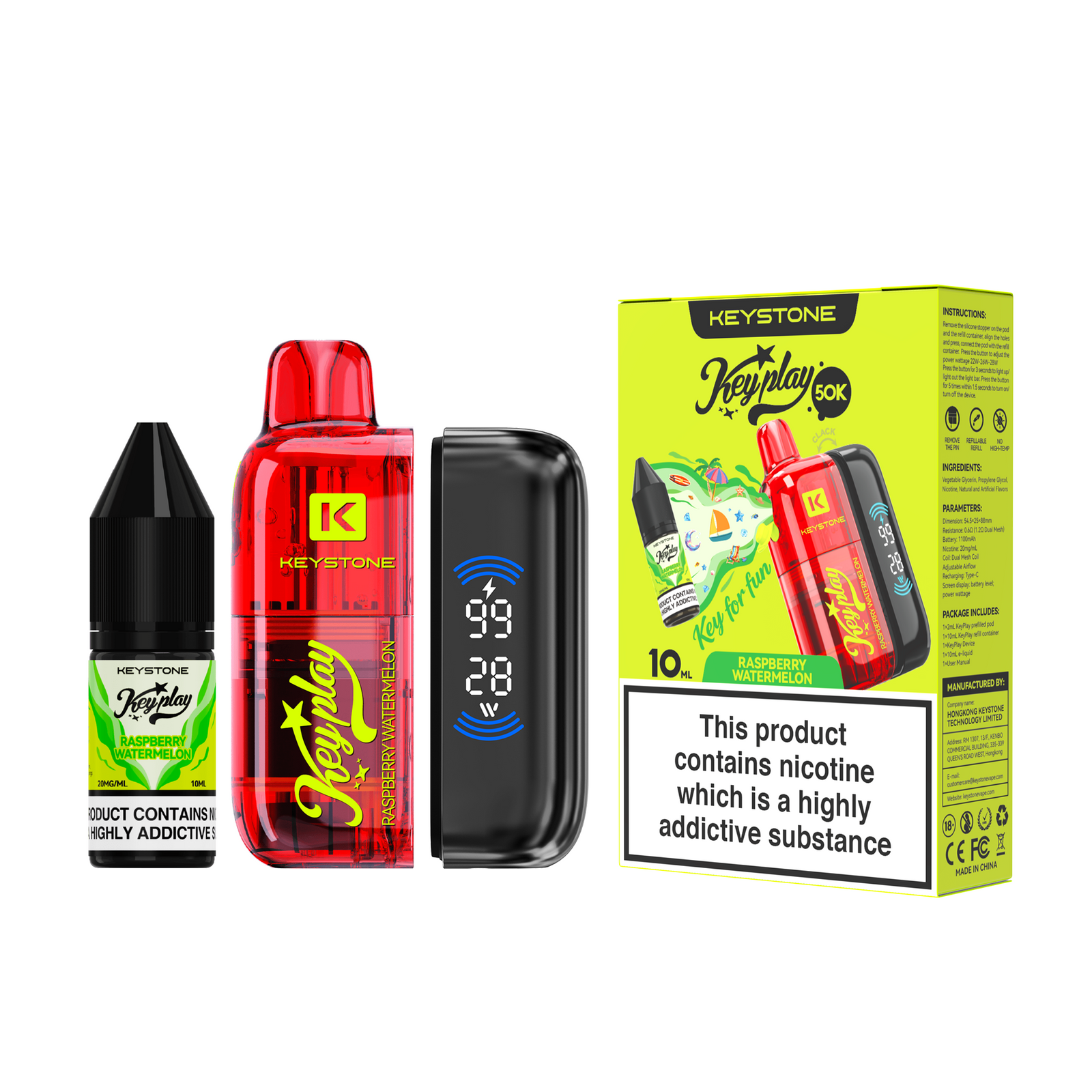 Keystone Keyplay 50K Refillable Pod Vape Kit (50,000 Puffs)