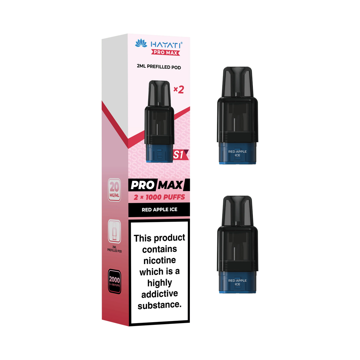 Hayati Pro Max S1 Replacement Refill Pods Vape At Door