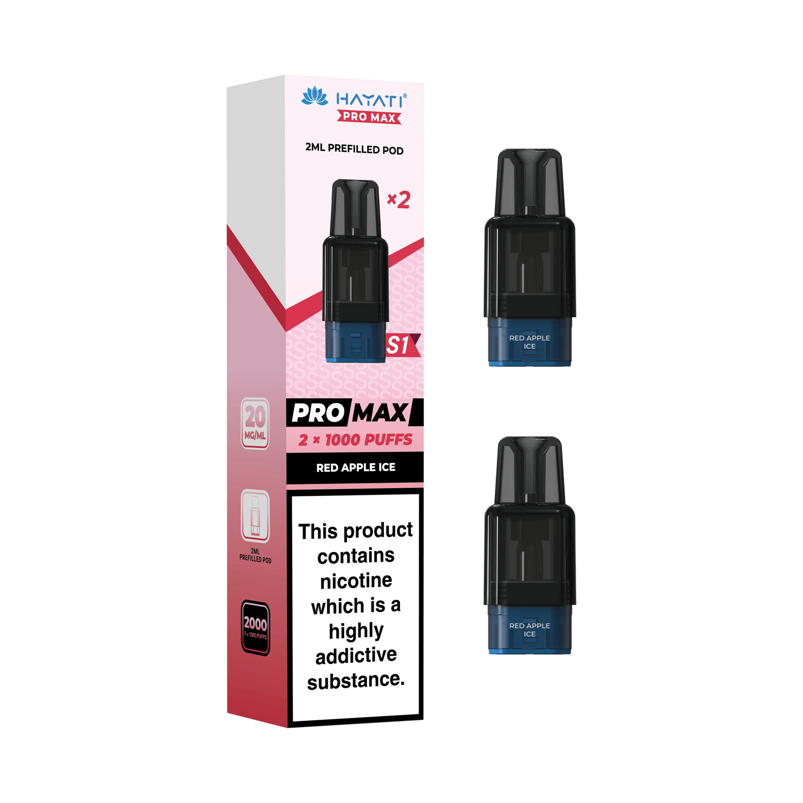 Hayati Pro Max S1 Replacement Refill Pods Vape At Door
