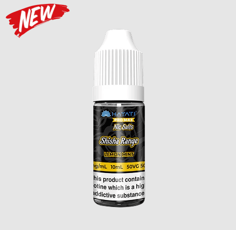 Hayati Pro Max Shisha Nic Salt 10mg and 20mg bottles on a white background with Vape At Door UK watermark, showing multibuy deal promotion.