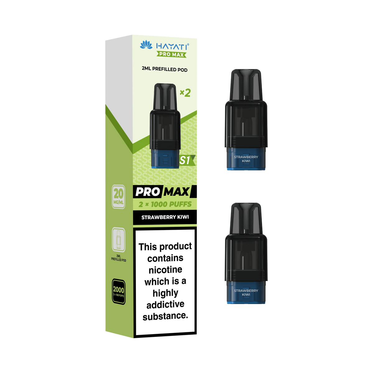 Hayati Pro Max S1 Replacement Refill Pods Vape At Door