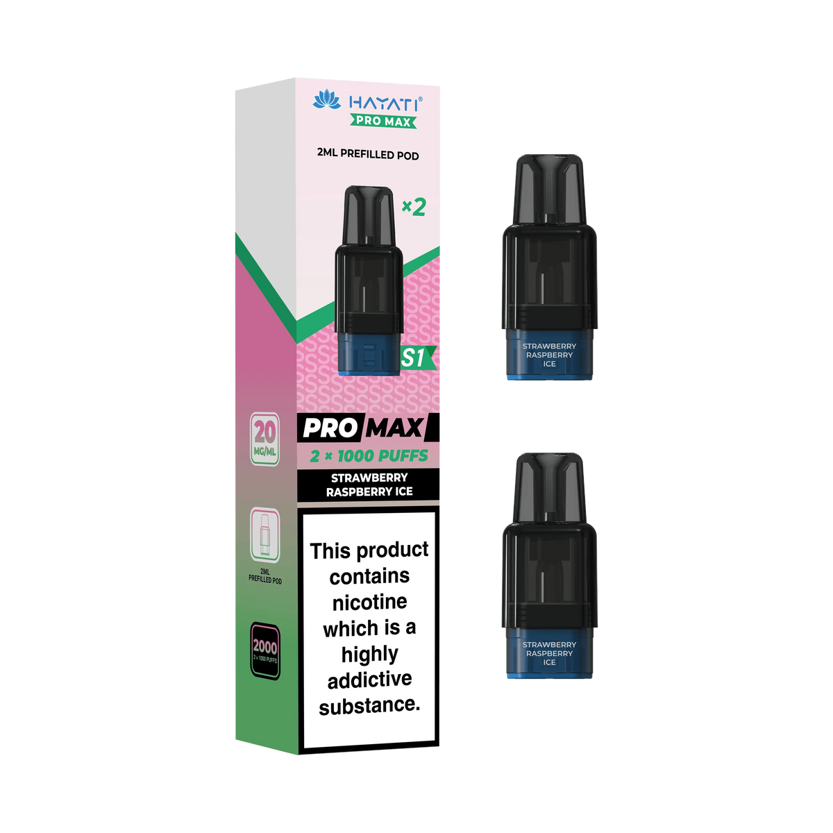 Hayati Pro Max S1 Replacement Refill Pods Vape At Door