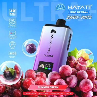 Hayati Pro Ultra Plus 25000 Summer Dream Kit with a sun-soaked tropical mix of pineapple, mango, and exotic fruits.