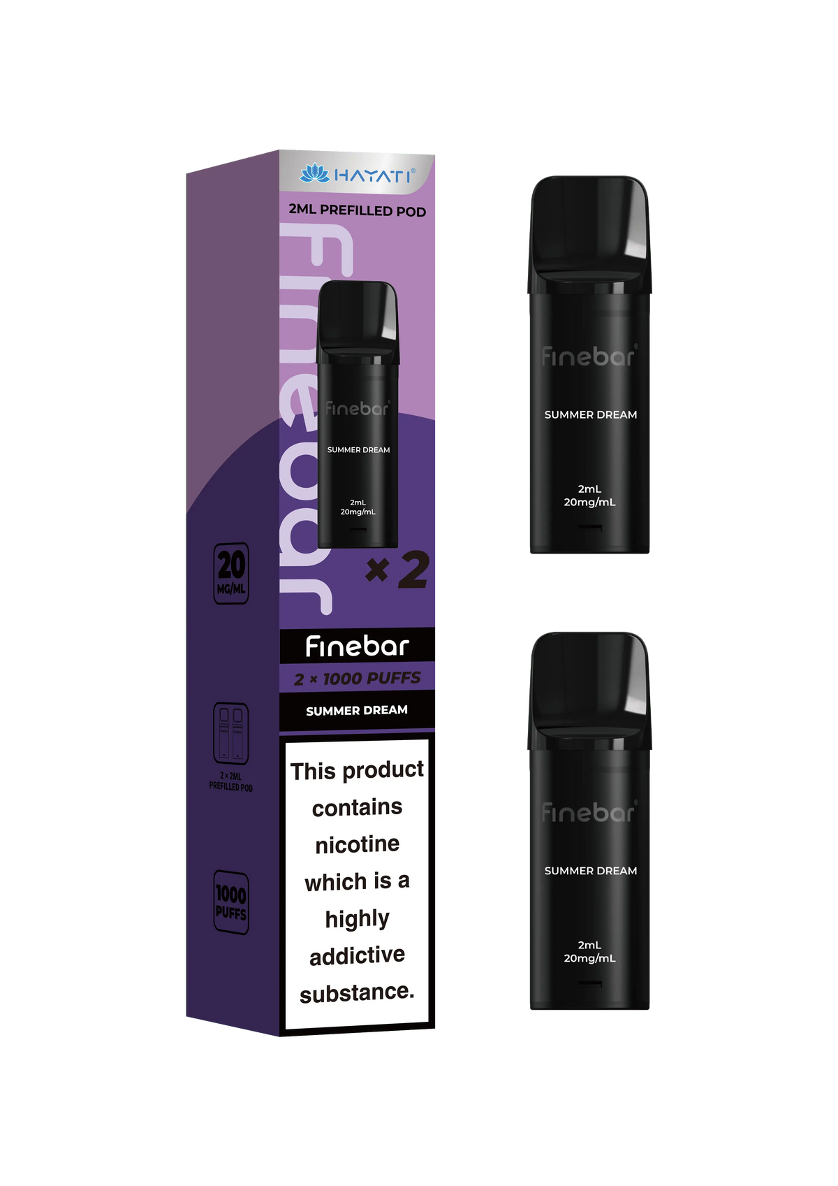 Hayati Finebar Prefilled Pods | Refill Pods for Finebar Hayati