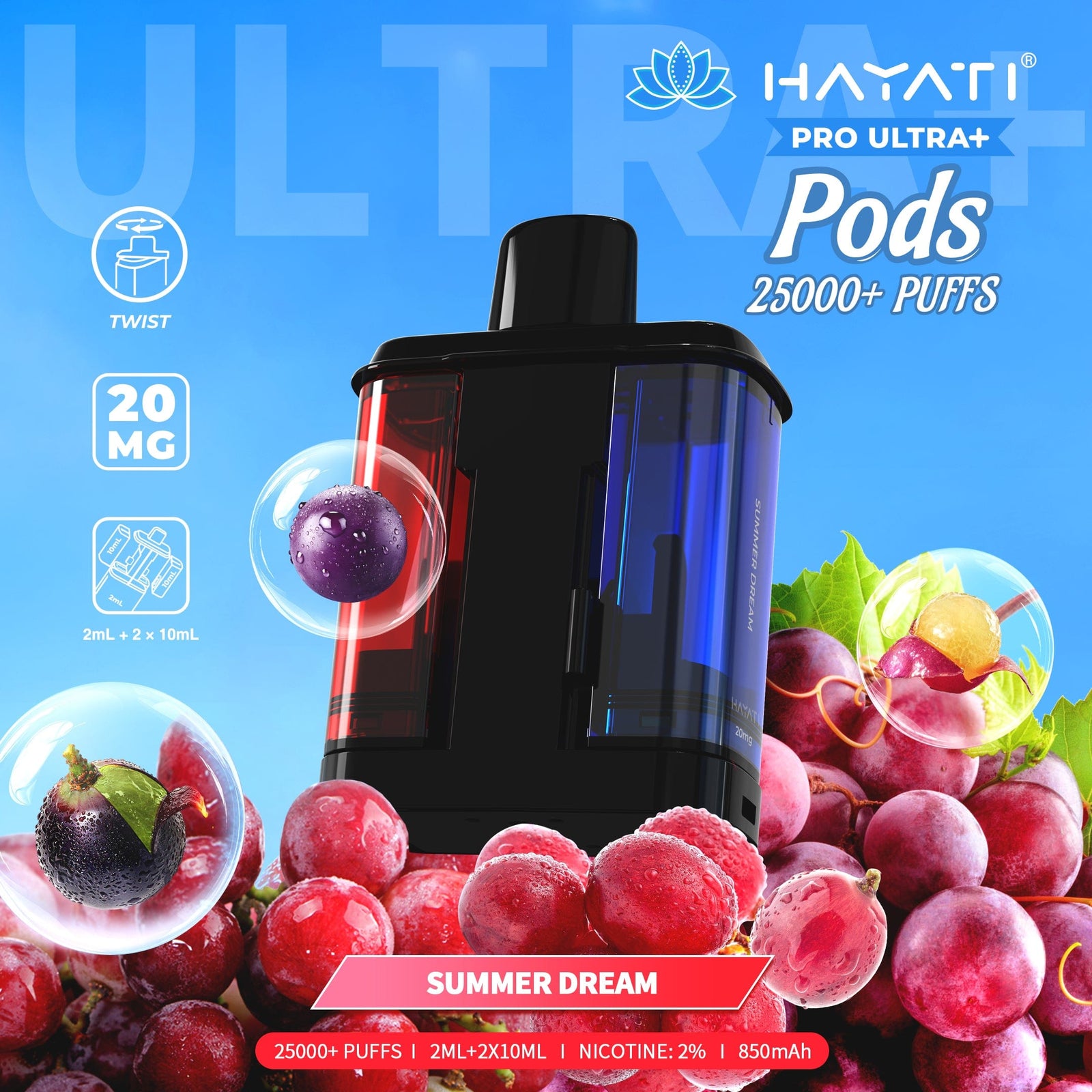 Hayati Pro Ultra Plus 25000 Replacement Prefilled Pods