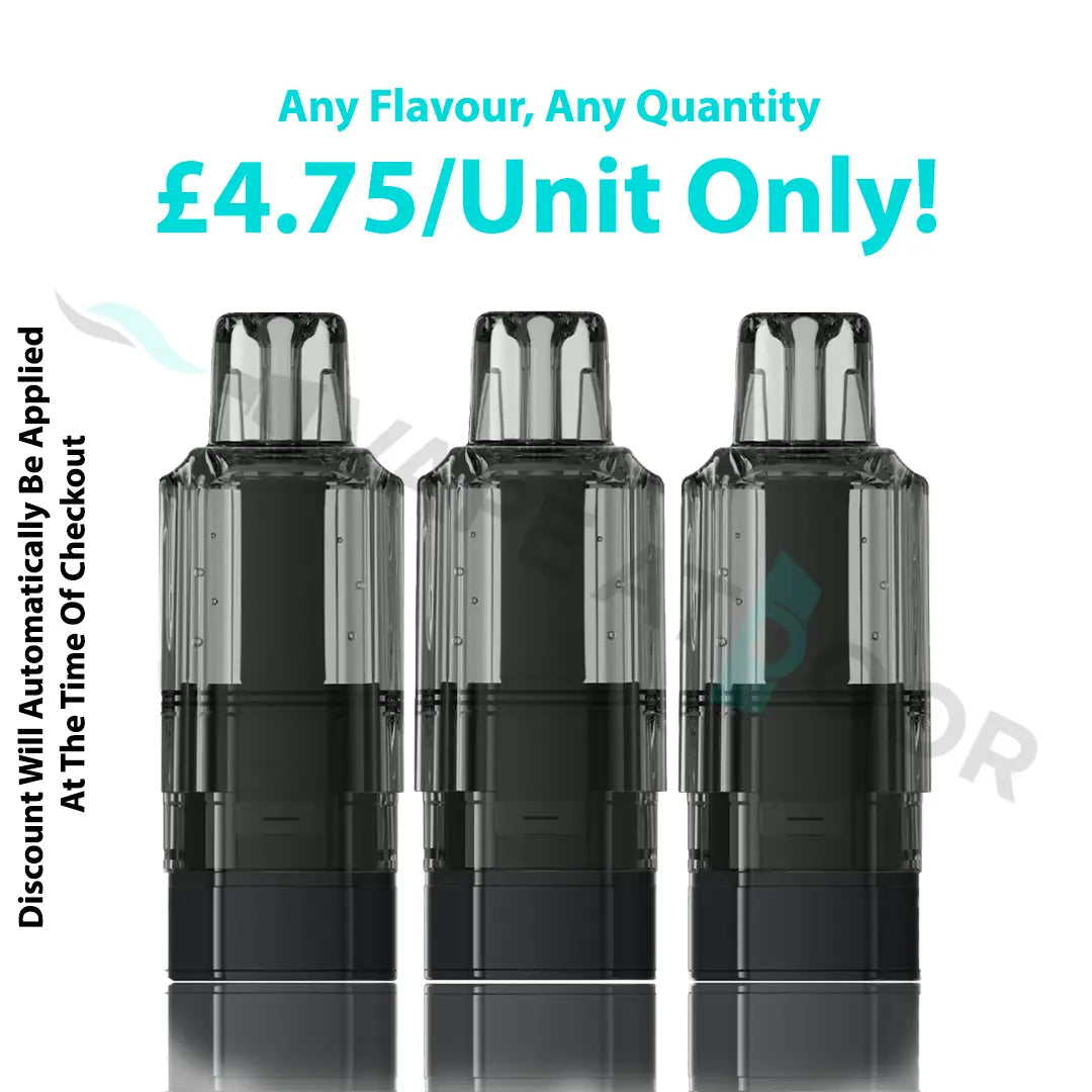 Sounon Pro X 12K Puffs Prefilled Replacement Pods – Any flavour, £4.75 per unit disposable vape pods (multi-pack promotional image)