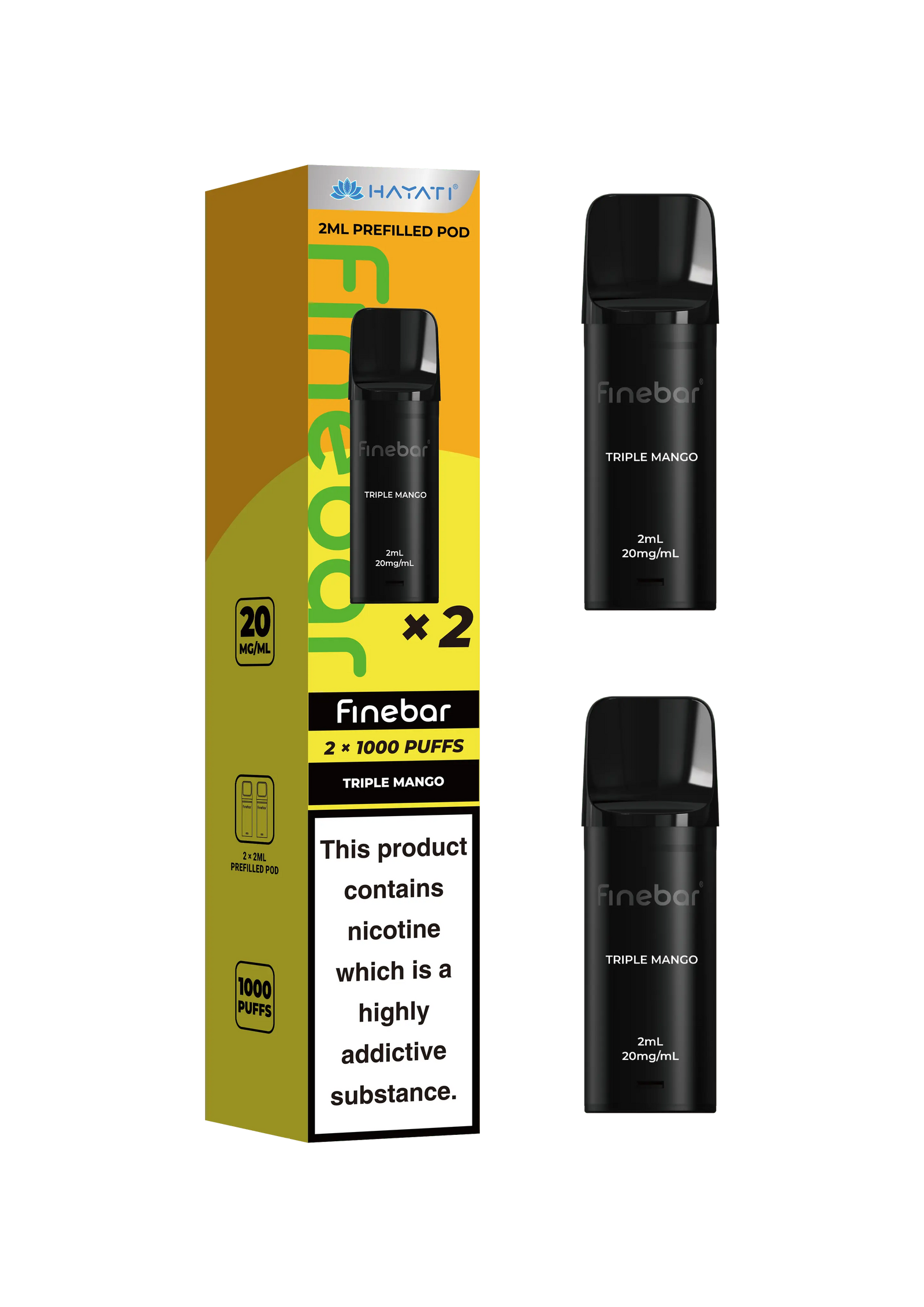 Hayati Finebar Prefilled Pods | Refill Pods for Finebar Hayati
