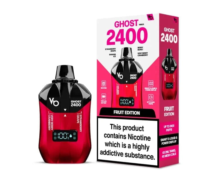 Vape Bars Ghost 2400 Puffs 4 in 1 Disposabe Vape Fruit Edition