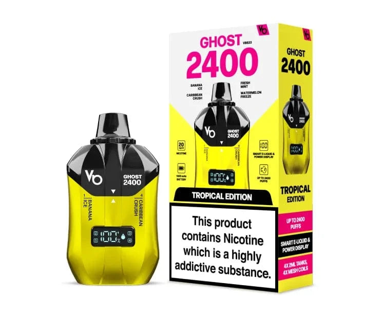 Vape Bars Ghost 2400 Puffs 4 in 1 Disposabe Vape Tropical Edition