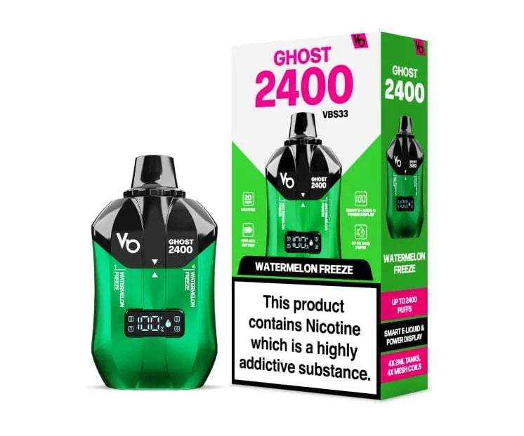 Vape Bars Ghost 2400 Puffs 4 in 1 Disposabe Vape Watermelon Edition