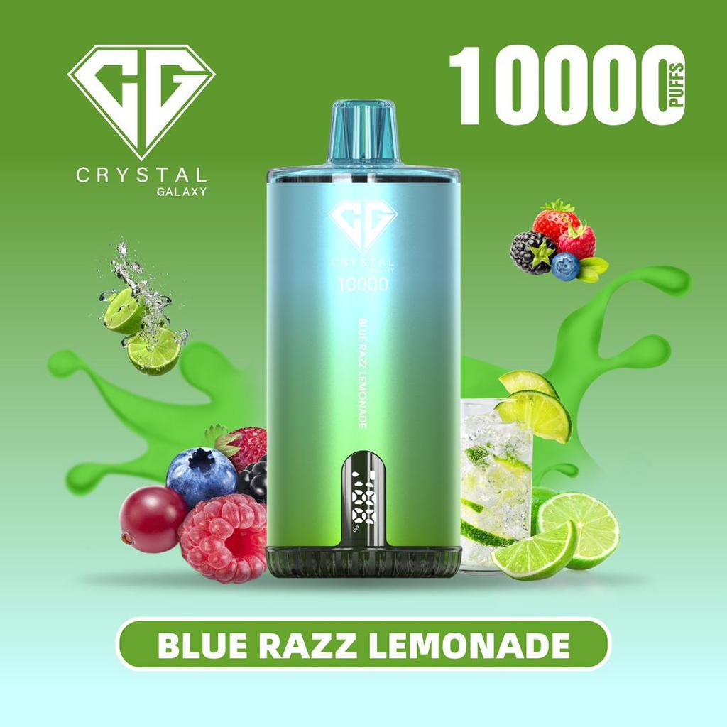 Crystal Galaxy 10000 Puffs Disposable Vape Blue Razz Lemonade