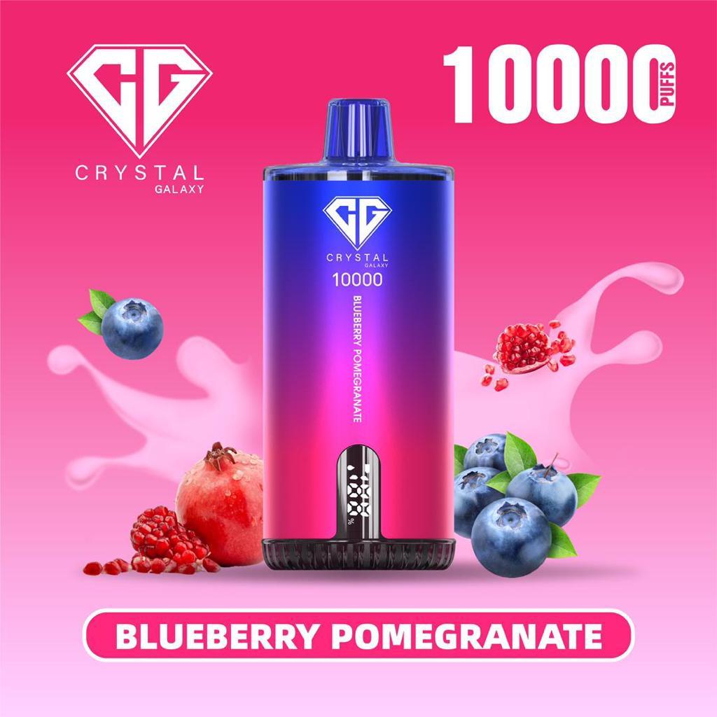 Crystal Galaxy 10000 Puffs Disposable Vape Blueberry Pomegranate