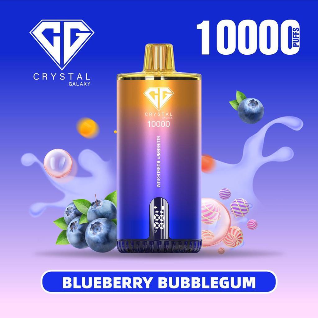 Crystal Galaxy 10000 Puffs Disposable Vape Blueberry Bubblegum