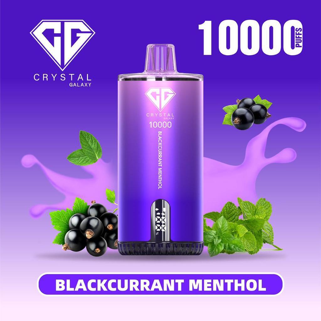 Crystal Galaxy 10000 Puffs Disposable Vape Blackcurrant Menthol